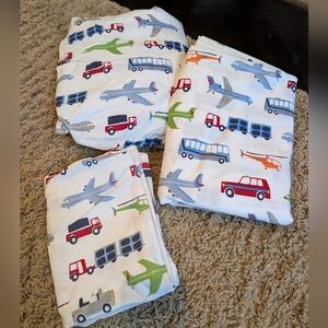 Pottery Barn Kids Vehicle Twin Sheet set